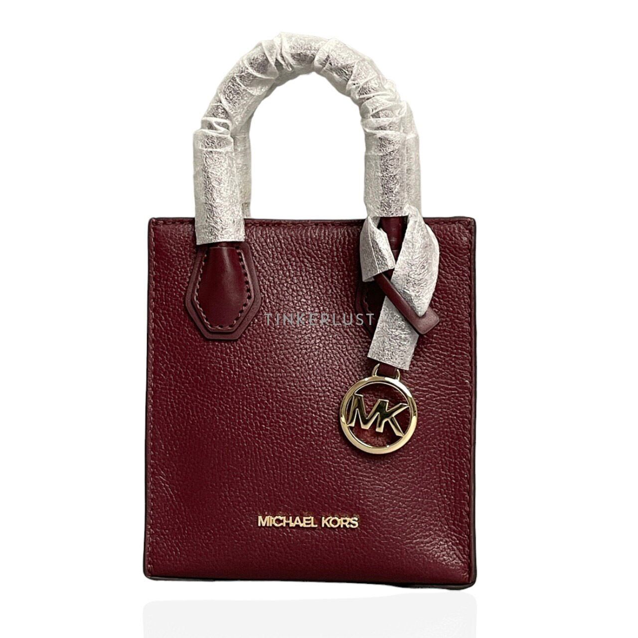 Michael high quality Kors MK Crossbody with Tech Attached Signature - Merlot